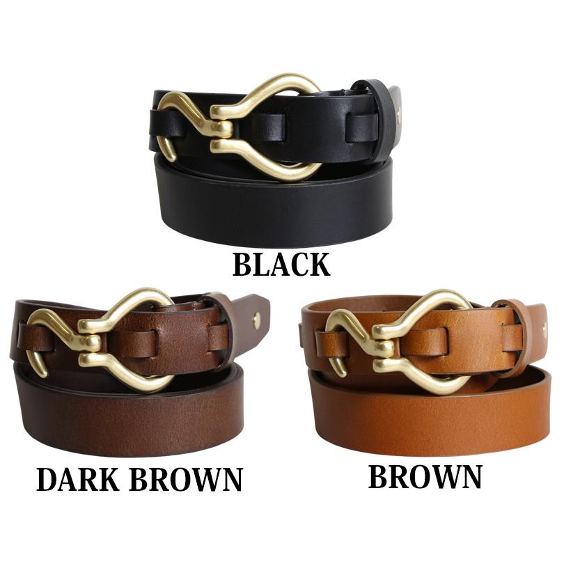 最終価格！Black & Brown London本革太めベルト 8 Lee 30mm レザーフックベルト メンズ ベルト レザー 革 皮 : 8
