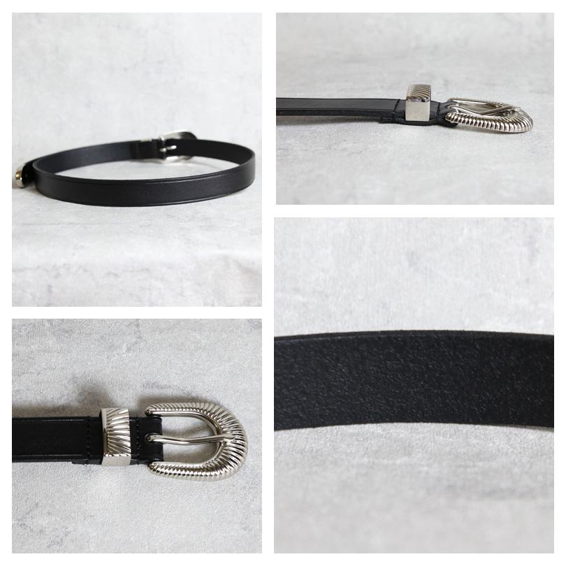 8 ウエスタンベルト メンズ ベルト レザー 革 皮 ナロー 25mm : 8