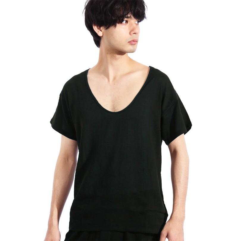 和装インナー Tシャツ メンズ Tシャツ 無地 半袖Tシャツ 浴衣 甚平 のインナーに |  | 02
