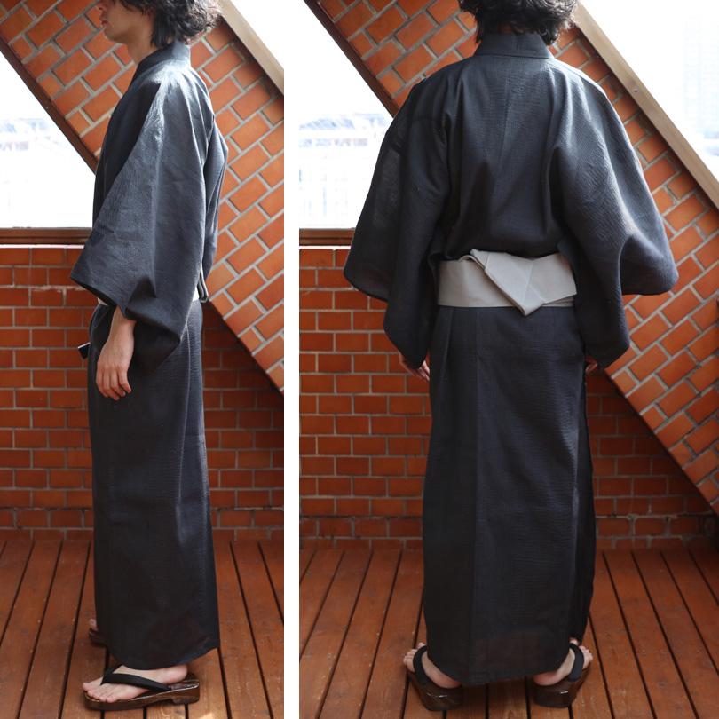 浴衣 メンズ しじら浴衣 単品 コットン 夏 花火大会 | ８（eight） | 12