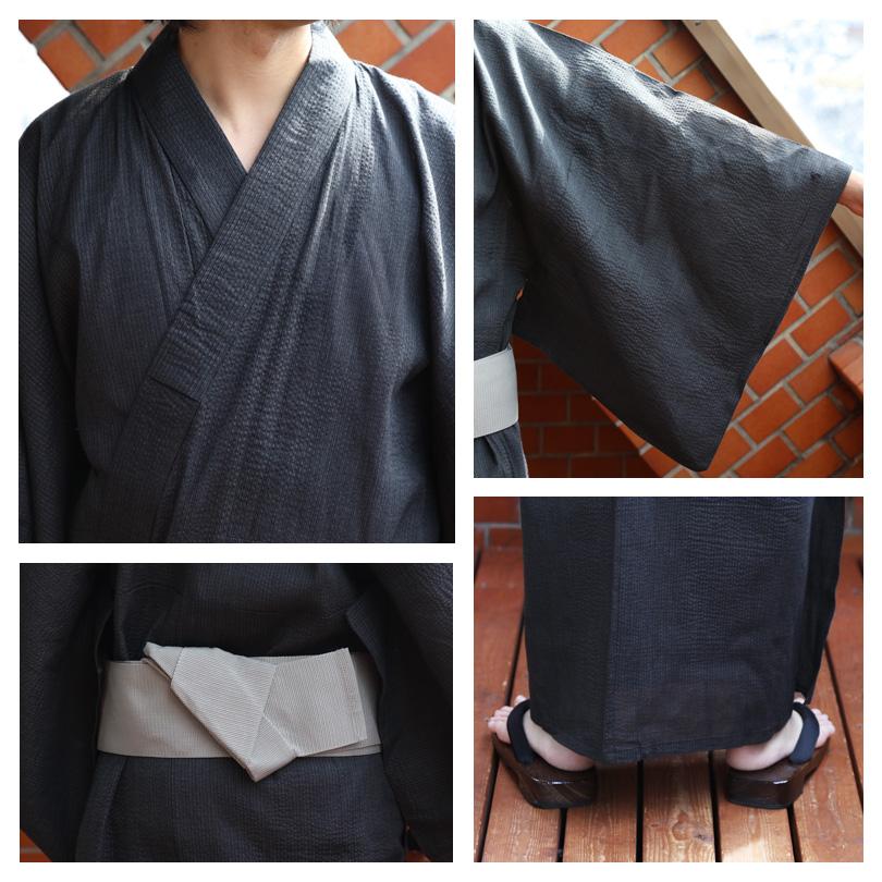浴衣 メンズ しじら浴衣 単品 コットン 夏 花火大会 | ８（eight） | 13