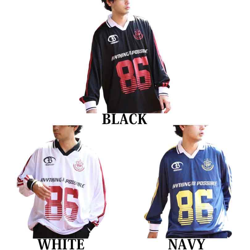 8 デザインゲームTシャツ メンズ ロンT サッカーユニフォーム : 8