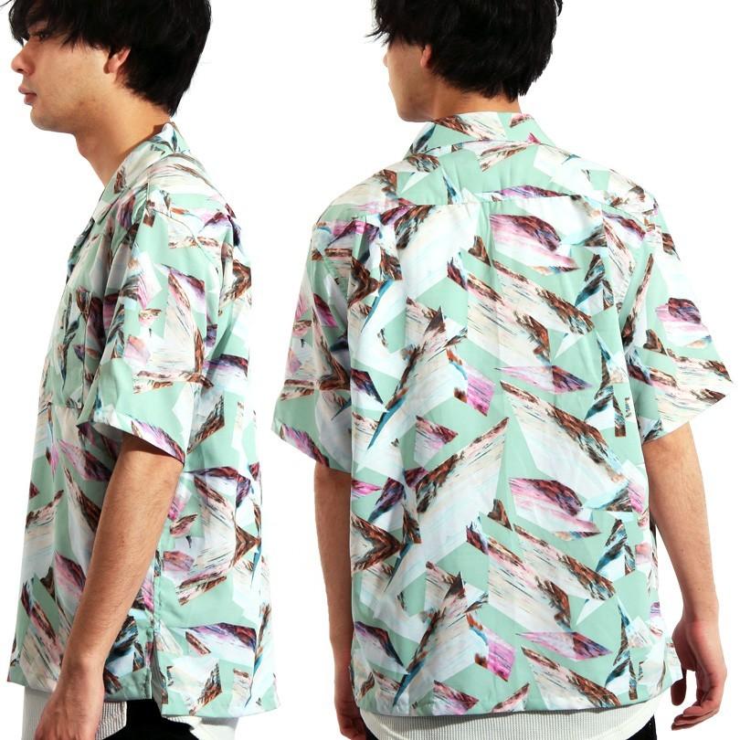 総柄シャツ メンズ 半袖 ポリ 花柄シャツ 総柄 アロハシャツ |  | 12