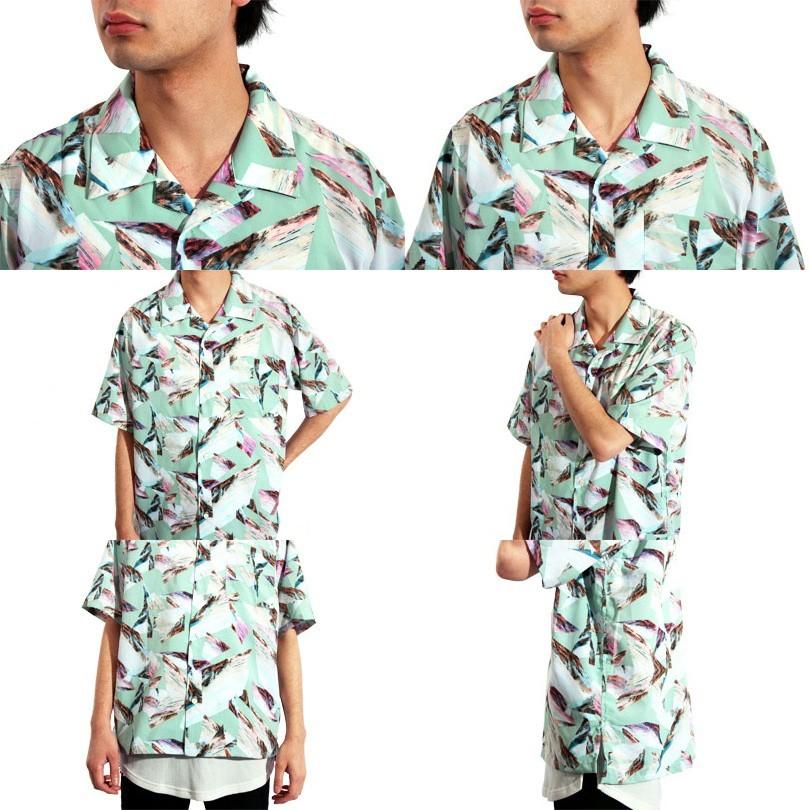 総柄シャツ メンズ 半袖 ポリ 花柄シャツ 総柄 アロハシャツ |  | 13