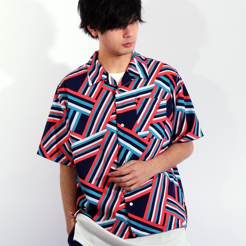 総柄シャツ メンズ 半袖 ポリ 花柄シャツ 総柄 アロハシャツ |  | 06