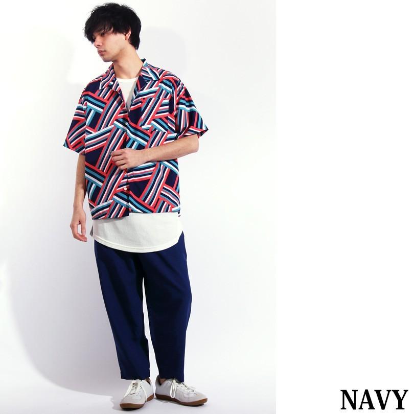総柄シャツ メンズ 半袖 ポリ 花柄シャツ 総柄 アロハシャツ |  | 07