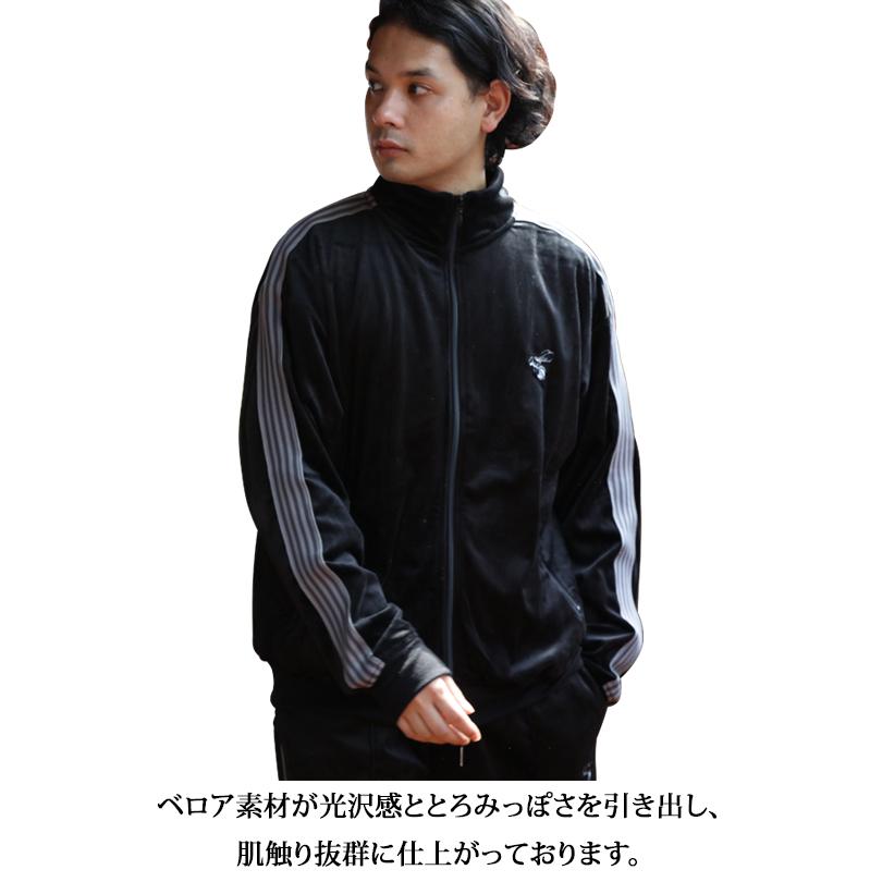 8(eight) トラックジャケット メンズ ジャージ ベロア 蜂 8(eight) トラックジャケット メンズ ジャージ ベロア 蜂