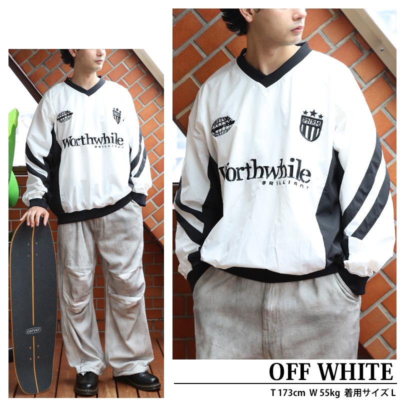 8 ユニホーム風 ナイロンプルオーバー メンズ レディース ストリート