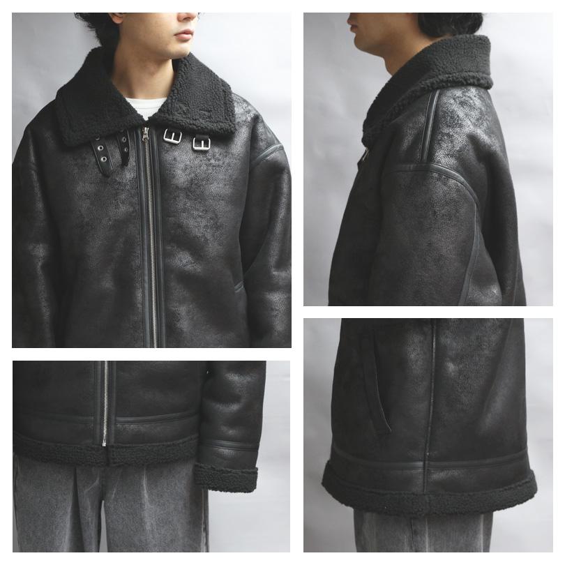 ビッグシルエット！美品！B-3リアルムートンフライトジャケット38 ビッグシルエット！美品！B-3リアルムートンフライトジャケット38