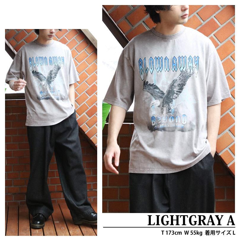 8 グランジ加工ロックTシャツ メンズ Tシャツ 半袖 バンドT : 8