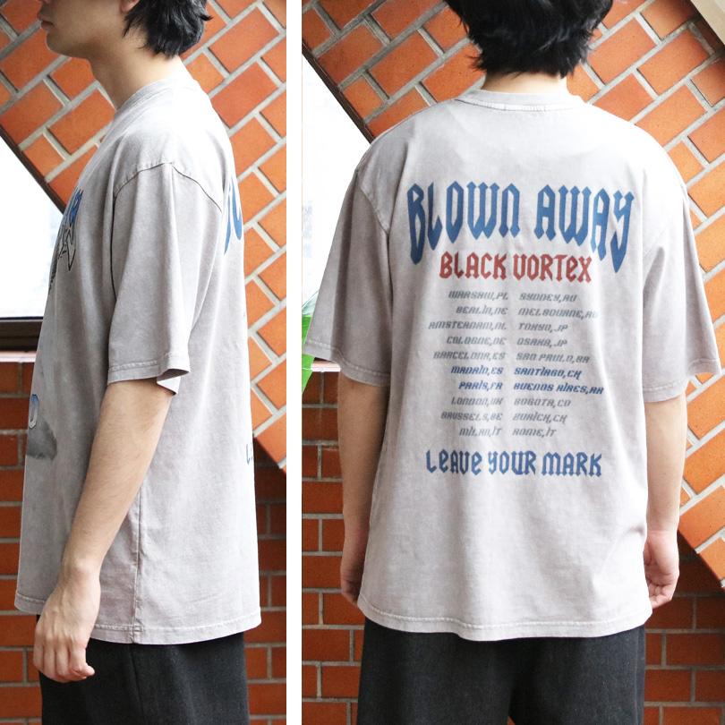 8 グランジ加工ロックTシャツ メンズ Tシャツ 半袖 バンドT : 8