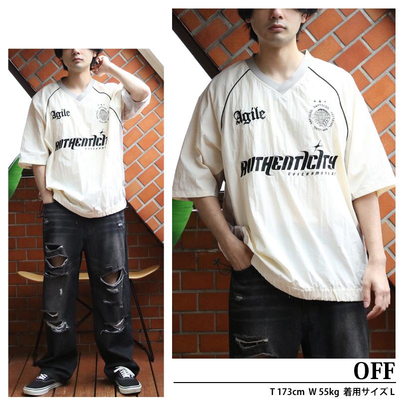 8 ユニフォームデザイン 半袖 Tシャツ ナイロンプルオーバー サッカー