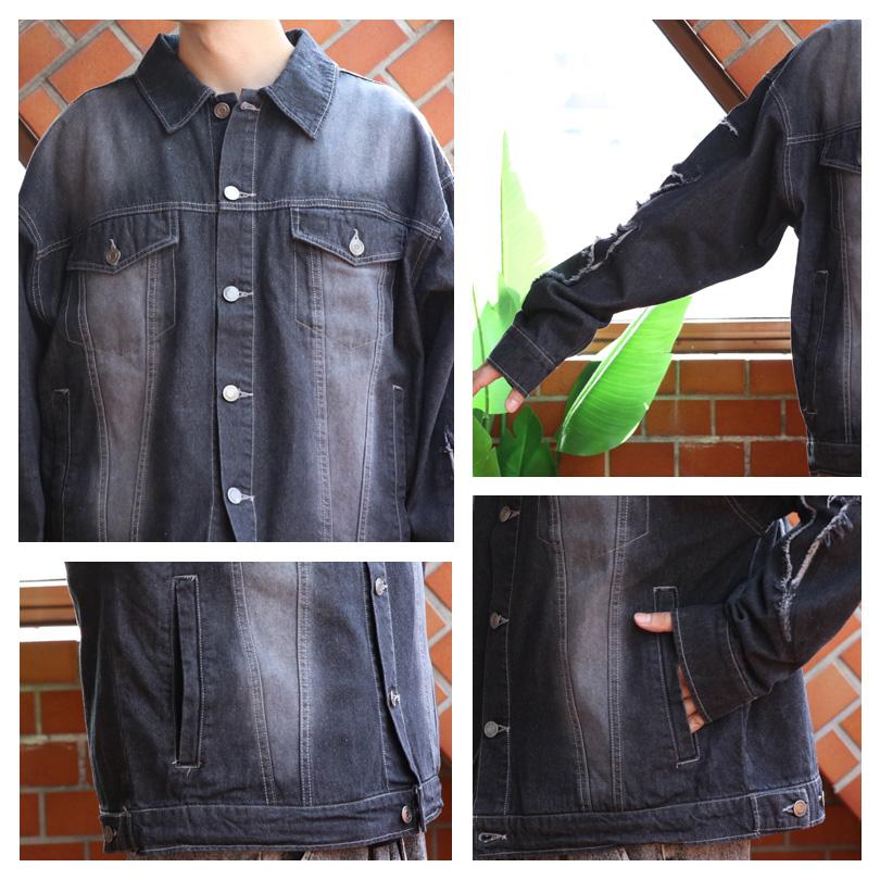 8 トライバル刺繍Gジャン メンズ デニムジャケット トライバル柄 刺繍