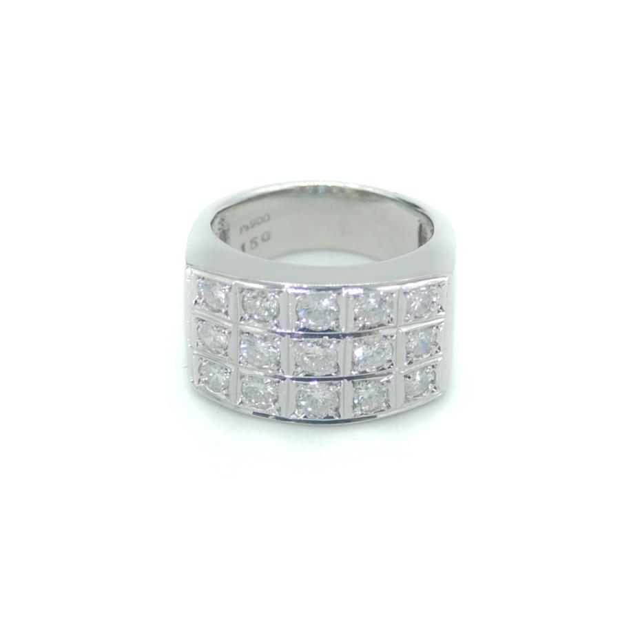 Pt900 パール ダイヤモンド リング プラチナ 指輪 9号 Y03638