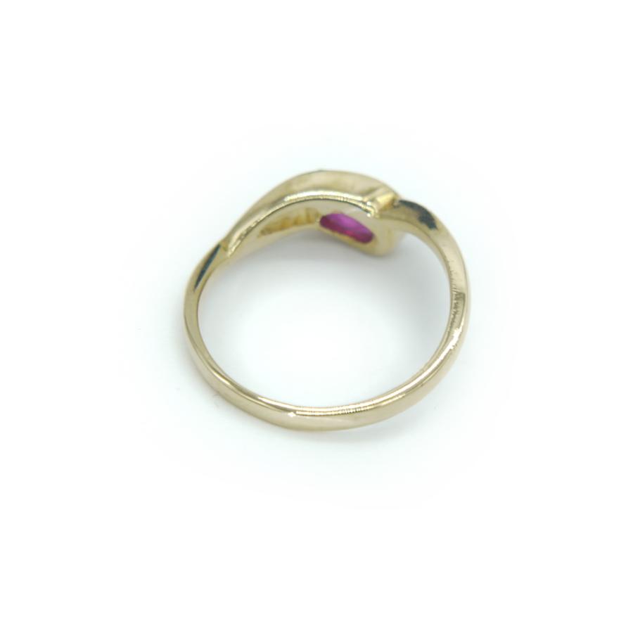 K18 ルビー デザインリング 18金 指輪 10号 Y03830 : 大和屋質店前橋