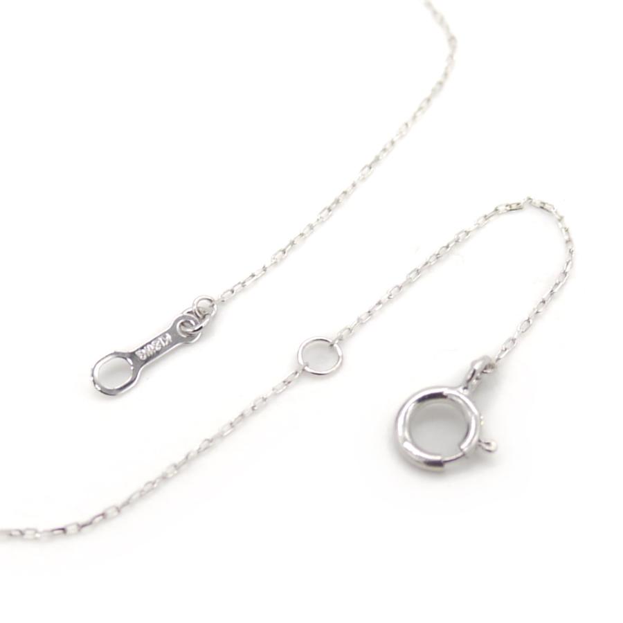 K18WG ルビー ダイヤモンド ペンダント ネックレス 18金 ホワイト