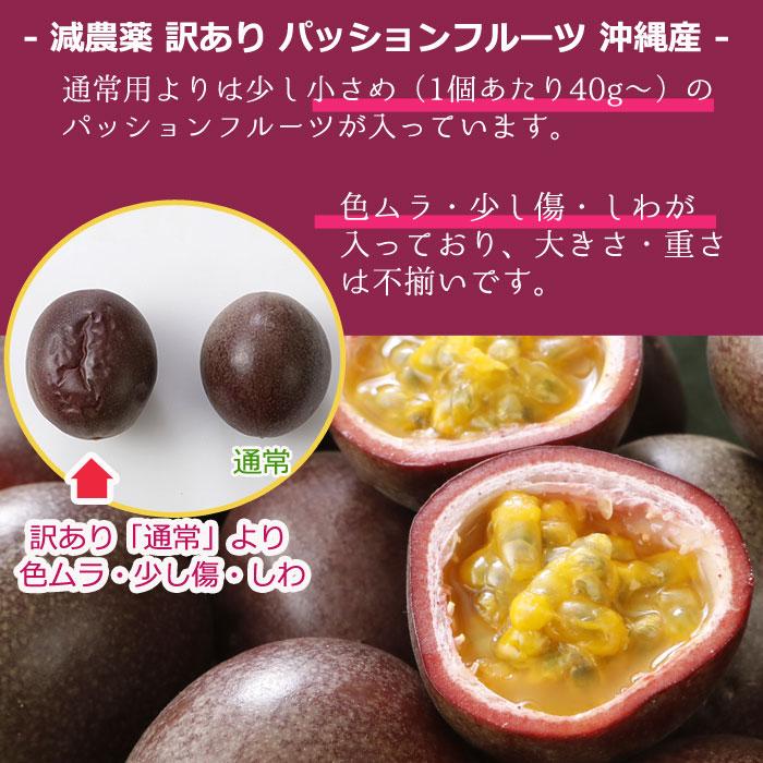 最高糖度18度】減農薬 訳あり パッションフルーツ 1kg〜2.8kg 沖縄産