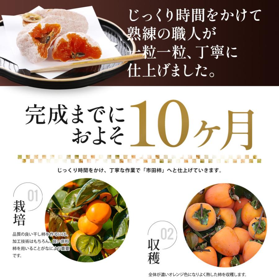 2025年1月分予約 低農薬 長野県産 市田柿 500gパック×4 干し柿 干柿 SSS｜808｜06