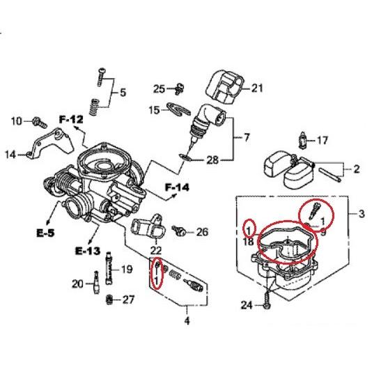 ズーマー/スマートDIO 純正キャブレター改 チューニングキャブレター