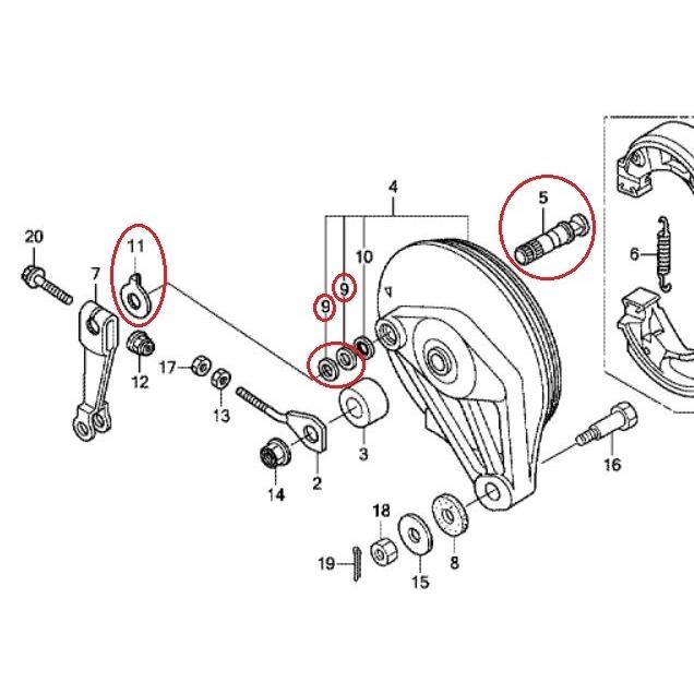 ホンダカブC100リヤブレーキ 2025年最新】Yahoo!オークション -ホンダc100カブ(ブレーキ)の