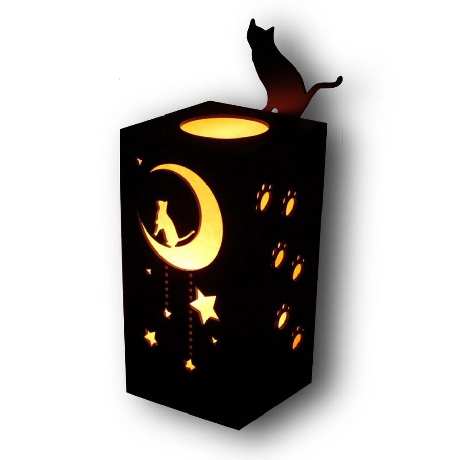 フロアライト ねこ 0 おしゃれ 照明 月夜のねこ インテリア ライト 黒猫 間接照明 ランプシェード キャンドルライト付 Rpsd Tkynk Kl ネット商店 ヤフー店 通販 Yahoo ショッピング