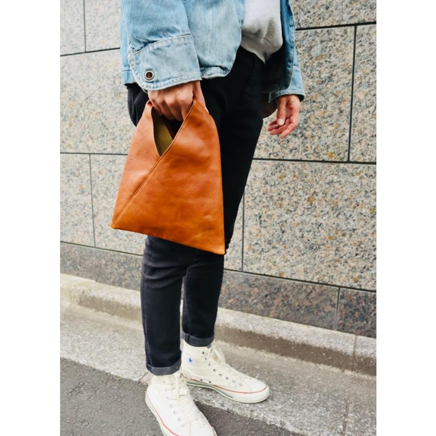 人気のファッションブランド Due Otto バッグ Messico 小 トライアングルバッグ エコバッグ 牛革 イタリア産 エコ 折りたたみバッグ カラー ブラウン Www Oroagri Eu