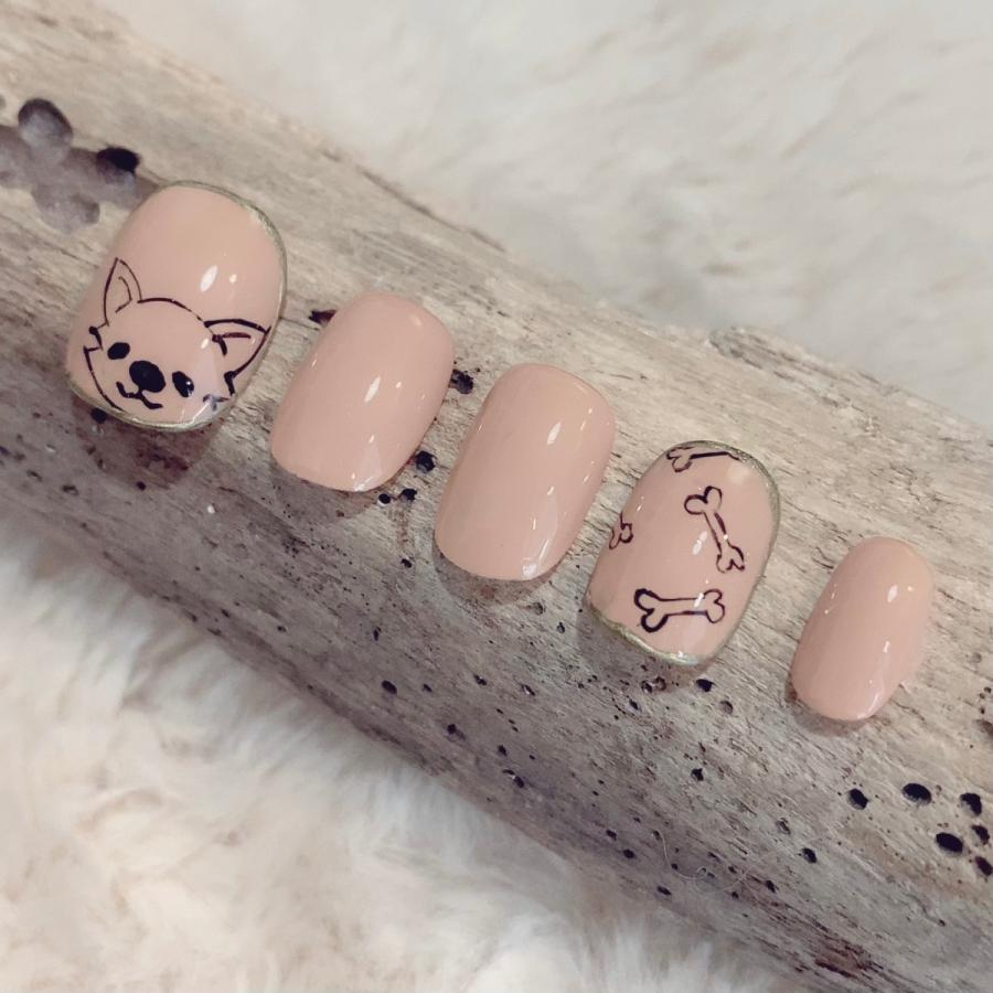 チワワ グッズ プレゼント ネイルチップ 雑貨 つけ爪 イラスト アート