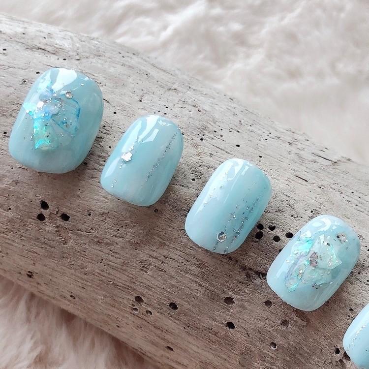 小さい ショート ちび オーバル 雨 水色 ブルー ラメ ホログラム キラキラ シルバー 星 つけ 付け 爪 ネイル チップ きらきら ハンド 手 可愛い かわいい H E T 2 4nail 通販 Yahoo ショッピング