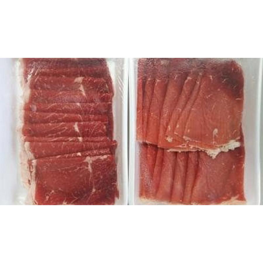 アメリカ産　牛ももスライス　1.2ｍｍ　500ｇx20Ｐ（P2,050円税別）冷凍　業務用　ヤヨイ | 