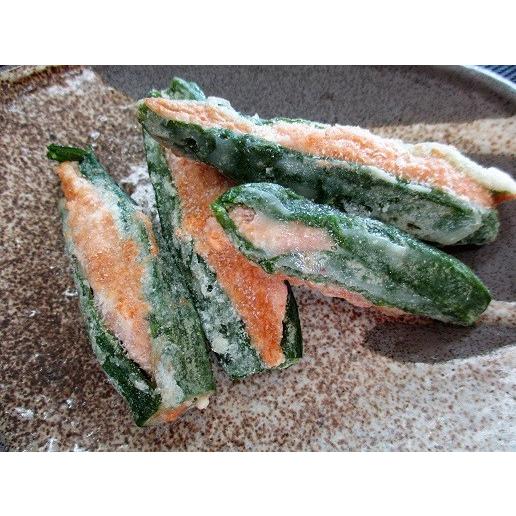 揚げ物　ミニオクラ海老詰め　30個（個約Φ2×Ｌ7-9ｃｍ）×20ｐ（Ｐ780円税別）業務用 ヤヨイ | 