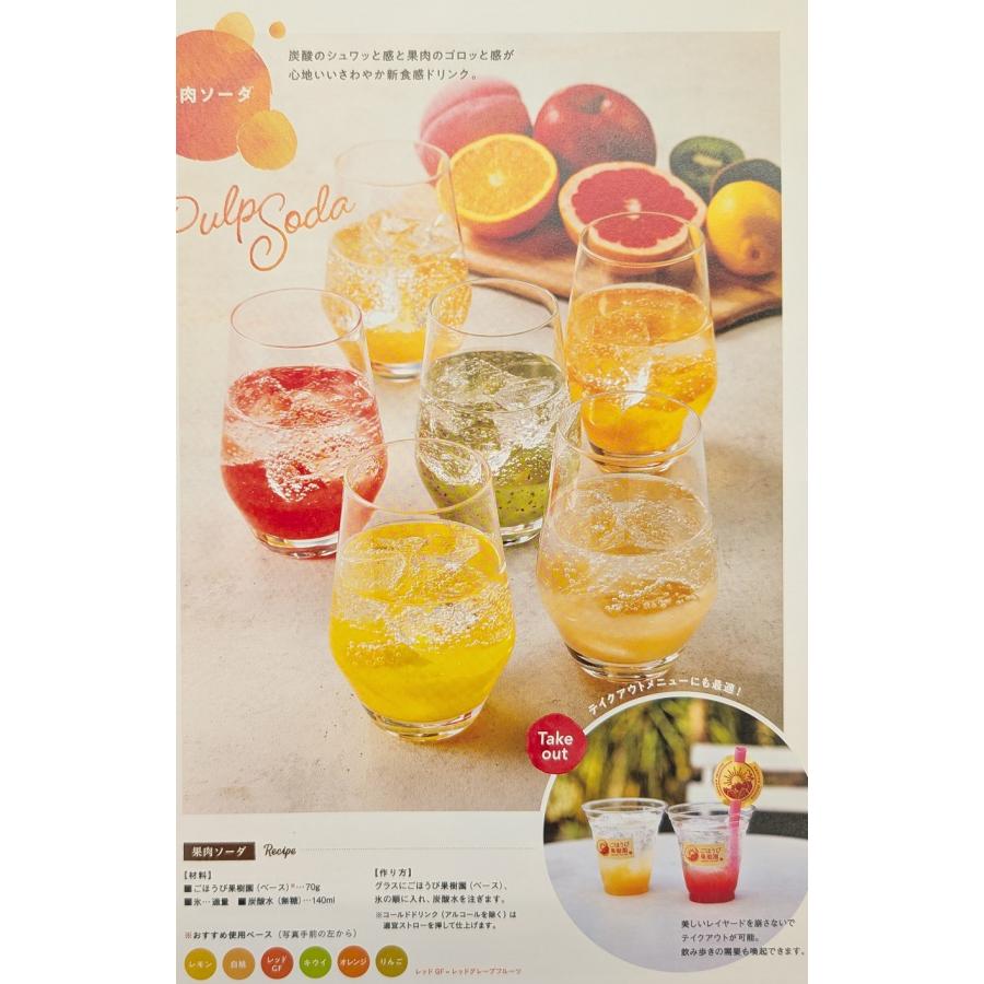 ごほうび果樹園　果汁感が贅沢なドリンク用ベース　500ｇ×16P（P1,090円税別） 常温　業務用　ヤヨイ |  | 08