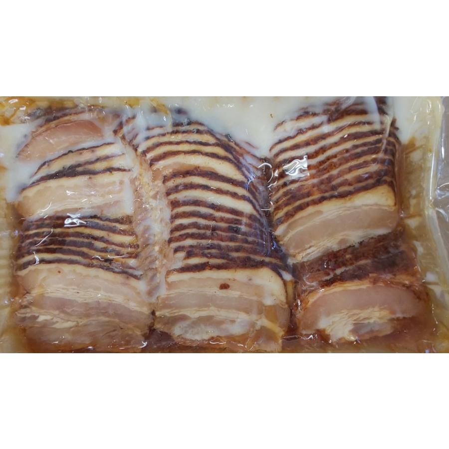 冷凍　あぶり焼きチャーシュースライス（トレー入れ）500ｇ×20Ｐ（Ｐ1200円税別）業務用　ヤヨイ | 