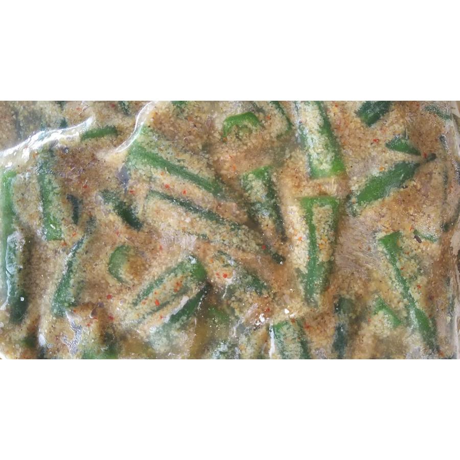 惣菜　小さなオクラの香味焙煎胡麻和え　1Kgx12P（P1,540円税別）冷凍　業務用　ヤヨイ |  | 01