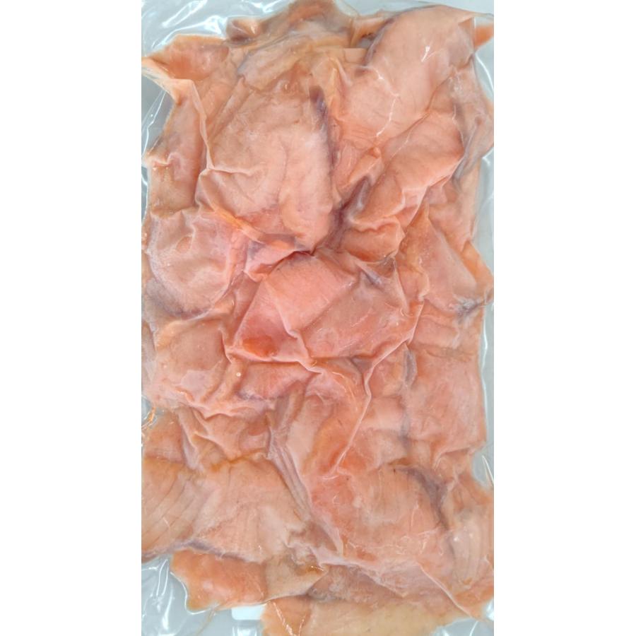 アトランティックスモークサーモン（切り落とし）1ｋｇ×12Ｐ（Ｐ4200円税別）　業務用　ヤヨイ　秋鮭・トラウトサーモン・アトランティックとなります。 | 