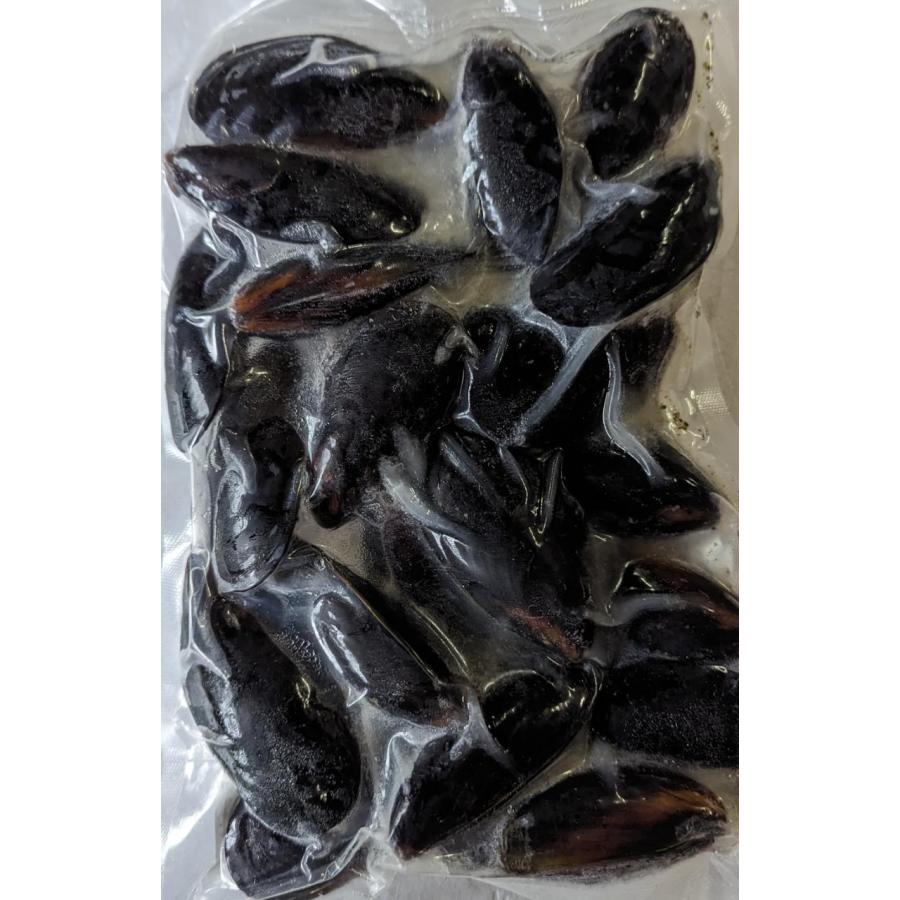 チリ産　ボイル殻付きムール貝　500ｇ（20-30粒）x20Ｐ（Ｐ500円税別）冷凍　業務用　ヤヨイ | 