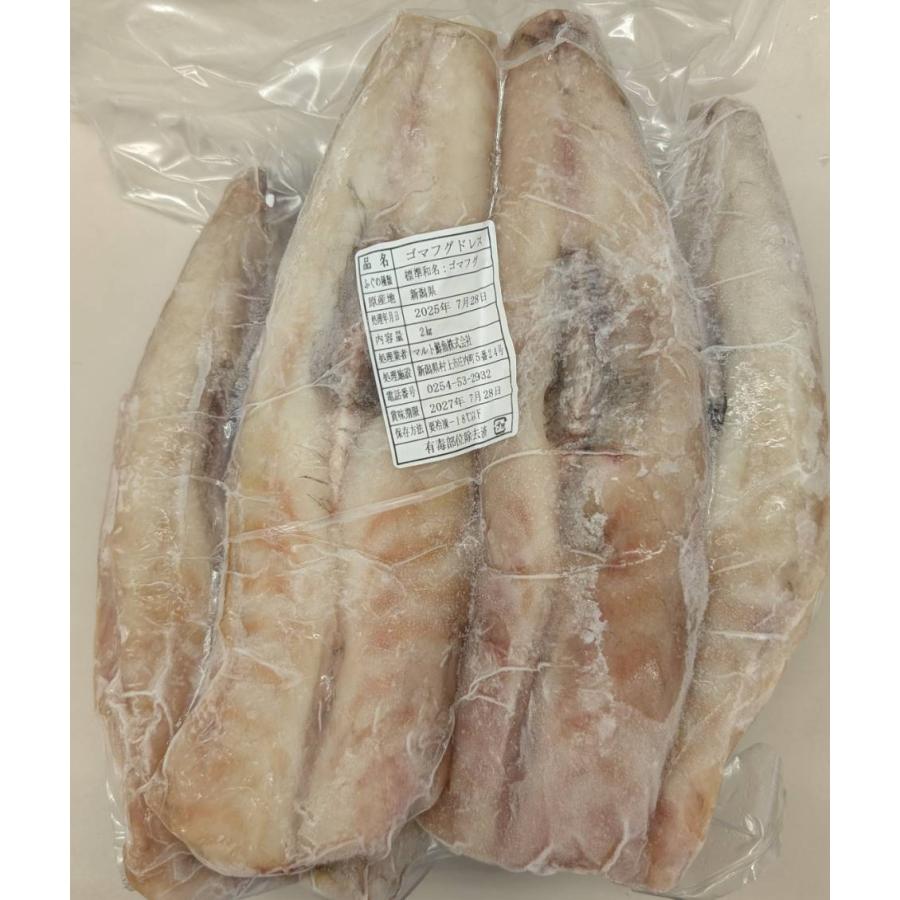 国産　ゴマフグ ドレス（身欠き）2kg（4-6尾）×6P（P4,200円税別） 有毒部位除去済　冷凍　業務用　ヤヨイ |  | 01