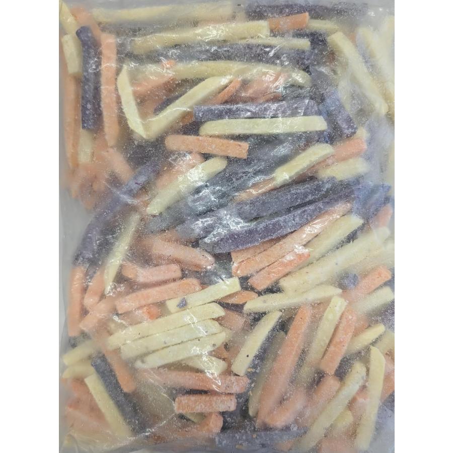三色フライドポテト 1Kg×10P（P1,140円税別） 冷凍　業務用　ヤヨイ | 