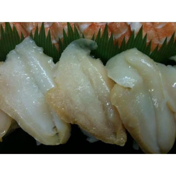 寿司種　つぶ貝開きスライス　Ｍ　20枚×50Ｐ（Ｐ840円税別）冷凍　業務用　ヤヨイ | 