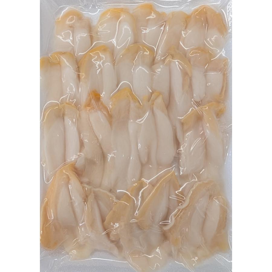 寿司種　つぶ貝開きスライス　Ｍ　20枚×50Ｐ（Ｐ840円税別）冷凍　業務用　ヤヨイ |  | 01