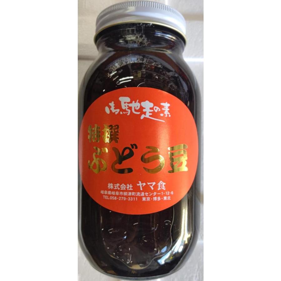 限定品　特選　ぶどう豆甘露煮　黒豆　1000ｇ（固形600ｇ）×12本（本1,430円税別）常温　業務用　ヤヨイ　 |  | 01