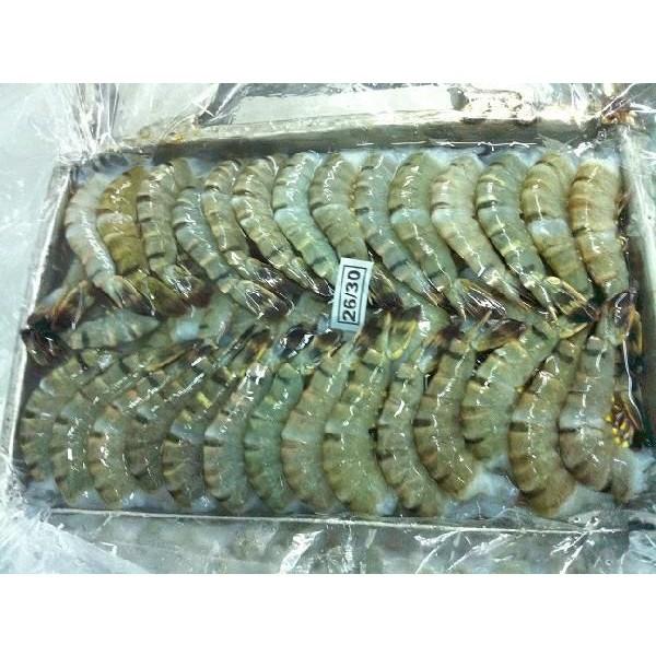 いの一番品 26-30黒いこと虎無頭 1.8ｋｇ（約110匹）×６枚（枚3840円税別）御役目用 ヤヨイ ブラックタイガー-エビ