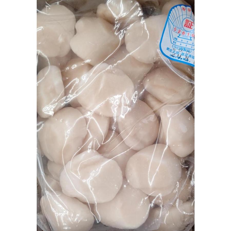 北海道産　帆立貝柱（3S）1kg（41/50玉）×10箱（箱8,200円税別）（2Ｓもあり）業務用　ヤヨイ |  | 01