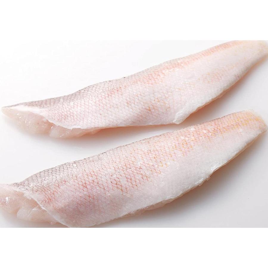 白甘鯛フィレ（鱗付）2kg（Kg3,900円税別）x5Ｐ　120ｇ〜300ＵＰｇまで　冷凍　業務用　ヤヨイ | 