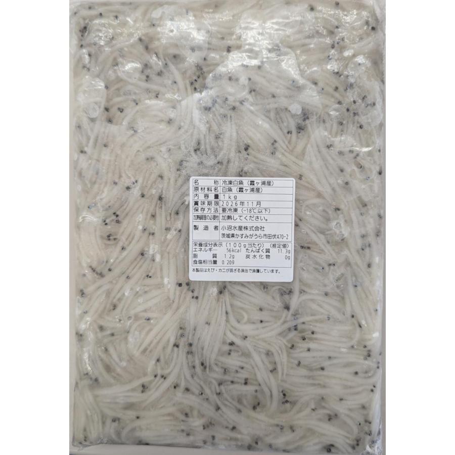 国産（霞ヶ浦産）白魚　1Kgx12Ｐ（P2,470円税別）冷凍　加熱用　業務用　ヤヨイ |  | 01