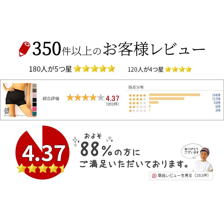 シルク ボクサーショーツ シルク100% レディース 女性 1分丈 締め付けない 食い込まない 深め ボクサーパンツ ゆったり 20代 30代 40代 50代 60代 841 | 841 | 17