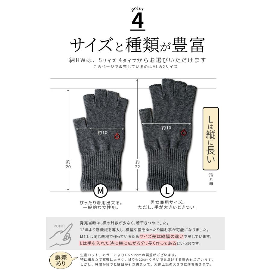 ハンドウォーマー 指なし手袋 スマホ手袋 レディース メンズ 作業 作業用 スマホ対応 アウトドア 通勤 綿 ニット 軍手 防寒 保湿 暖かい 日本製 冬 841 | 841 | 19