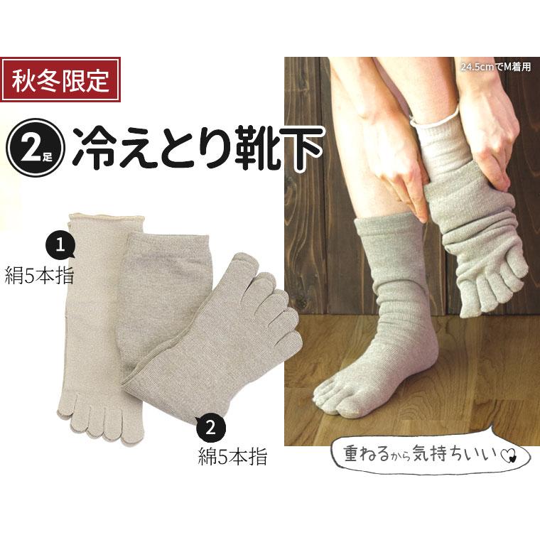 冷え取り靴下 2足セット 秋冬限定 冷えとり靴下 レディース メンズ