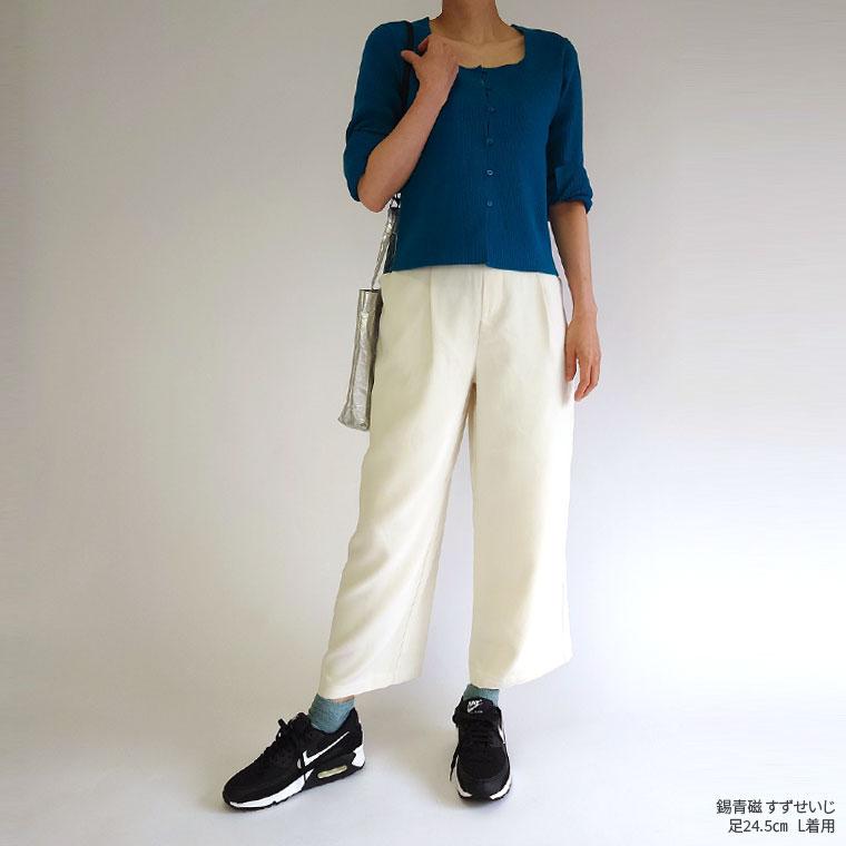 5本指スニーカーソックス 内絹外綿 レディース メンズ くるぶし 夏用 夏 春 冷えとり 五本指ソックス 5本指 シルク 綿 消臭 蒸れ防止 脱げない 日本製 841 | 841 | 24