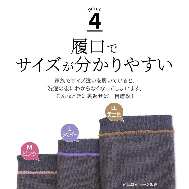 5本指ソックス 綿 メンズ 大きいサイズ LL 26〜28 5本指靴下 冷えとり靴下 冷え取り 秋冬 冬 ゴムなし 足首ゆったり コットン 暖かい 日本製 黒 841｜841｜09