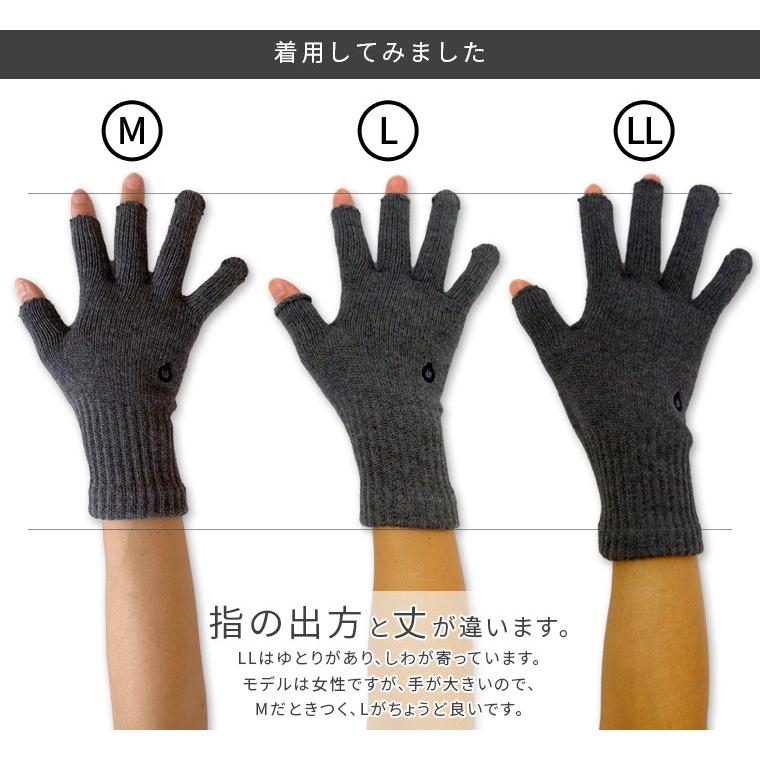 ハンドウォーマー 3フィンガー 手袋 スマホ手袋 指なし メンズ レディース 男性 女性 作業用 アウトドア スポーツ バイク 綿 軍手 防寒 日本製 冬 大きめ 841 | 841 | 11